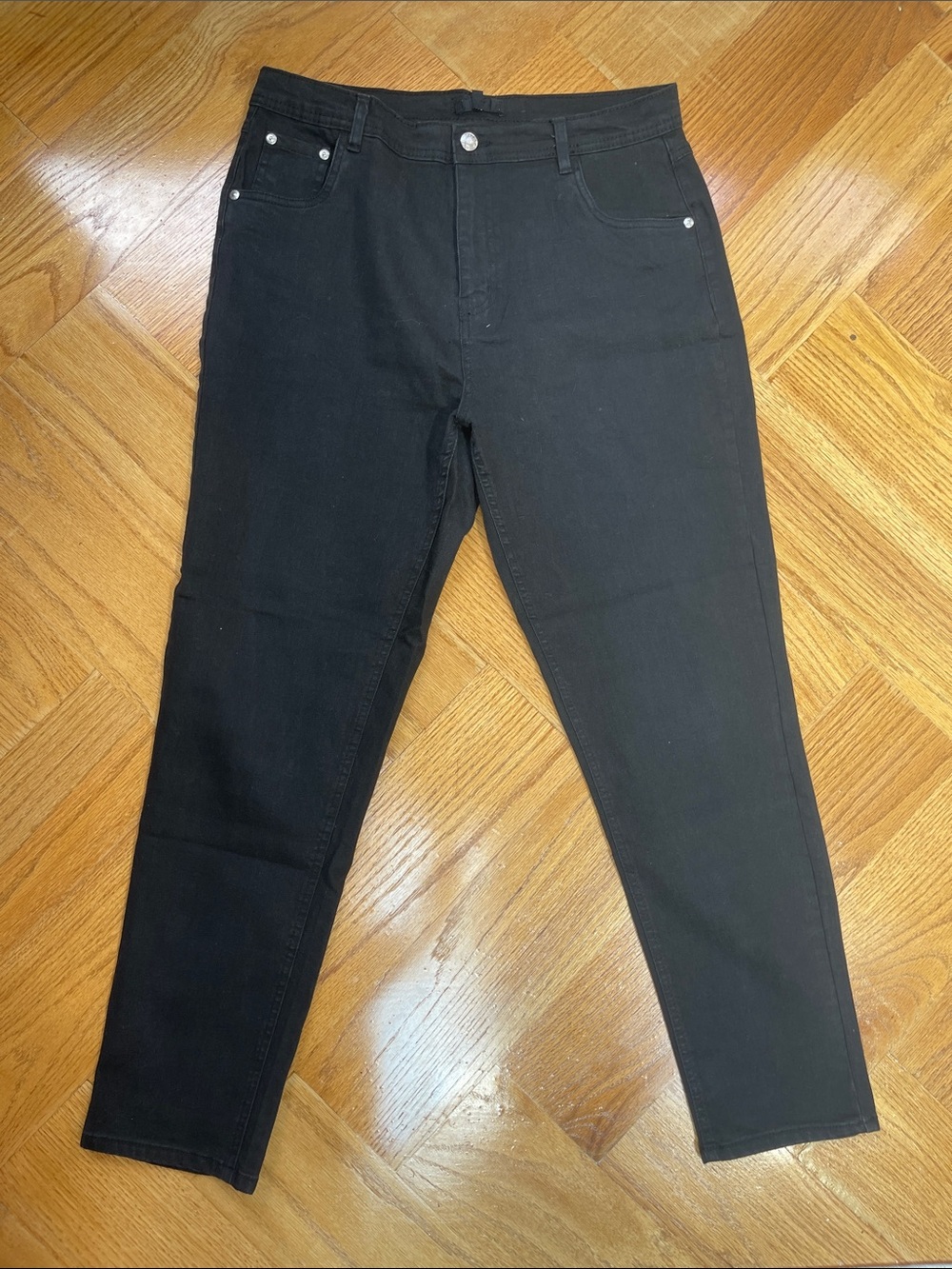 Slim Straight Men's Jeans in Black